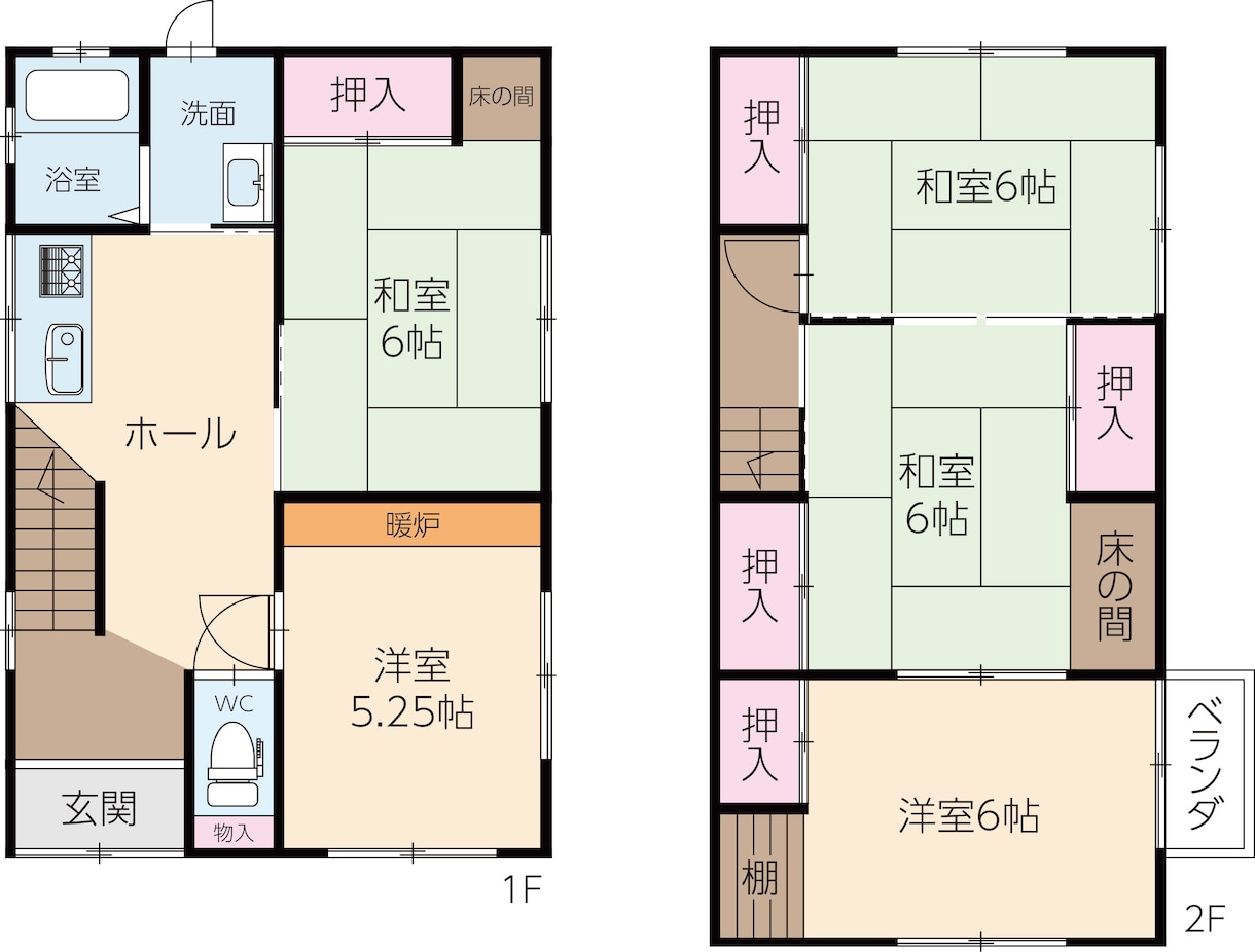 チラシやWEBなど広告掲載用の間取制作をします 紙の資料からaiデータ化します。戸建、アパート、マンション可 イメージ4