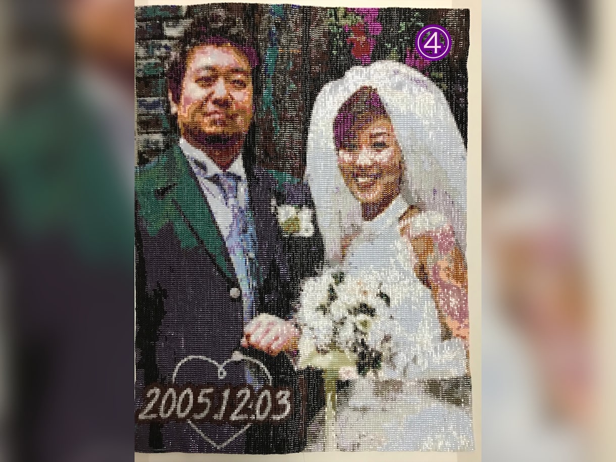お気に入りの写真やポスターをデリカビーズ作成します 美しいビーズの輝きで一生の思い出を・・・ イメージ5