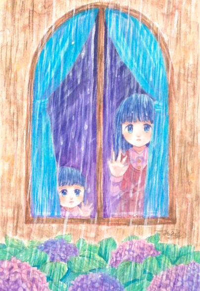 水彩色鉛筆ではがきサイズイラストを描きます 絵本のような、温かくて優しい絵柄が得意です！ イメージ5