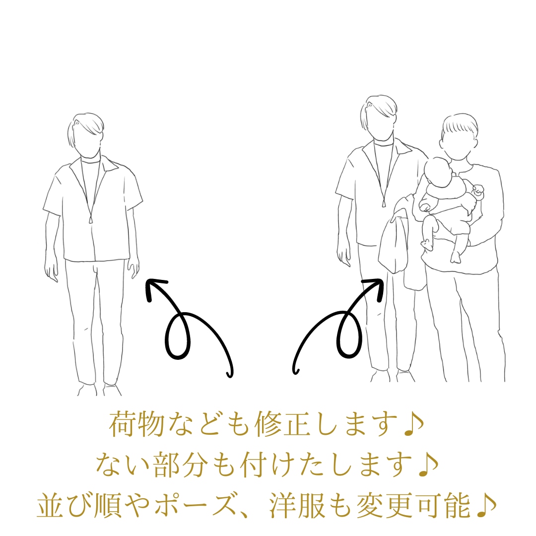 大事な日、大事な人をイラストに残します 思い出の一枚を素敵な形に残しませんか？ イメージ5