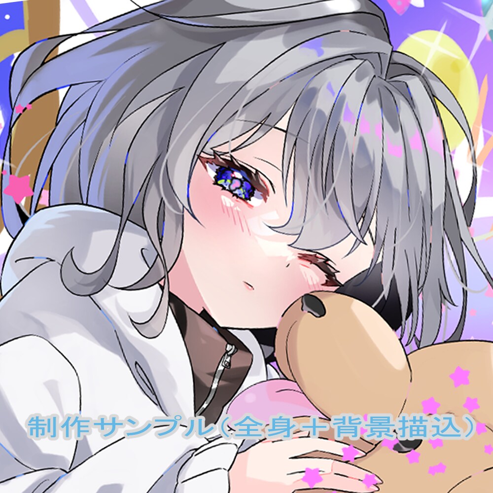 Vtuber配信サムネ・歌ってみたイラスト描きます 歌ってみた / 配信 / SNS / かわいい女の子 イメージ2