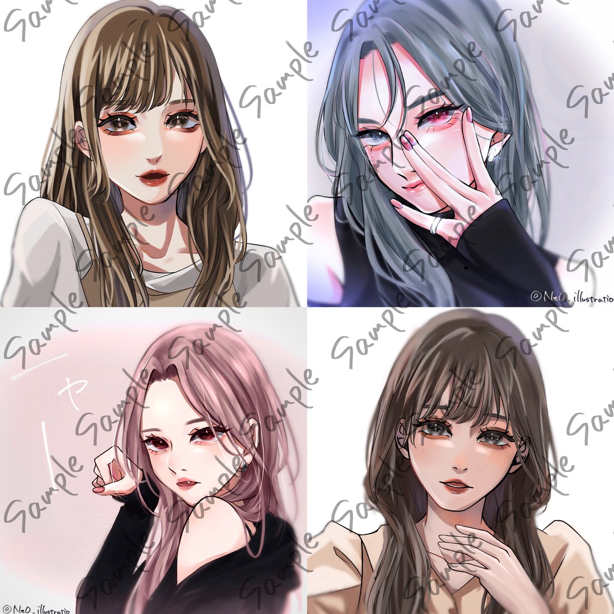 あなただけの魅力的なアイコン、イラストを制作します アイコン、サムネイル、MVイラスト、キャラクターデザイン等 イメージ3
