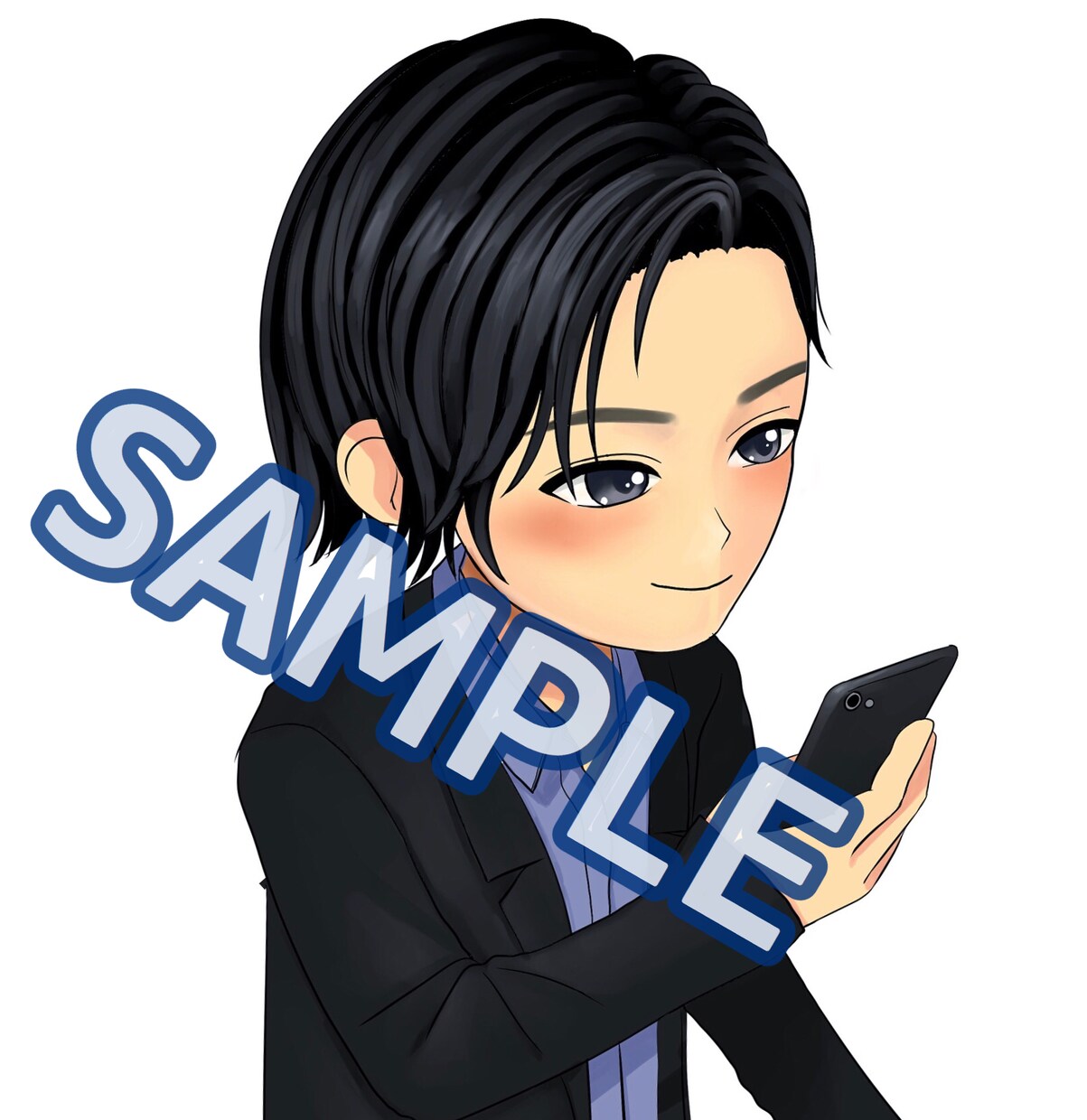 SNS用アイコンイラスト描きます 本気でSNS運用したい人　SNS起業家にオススメ イメージ2