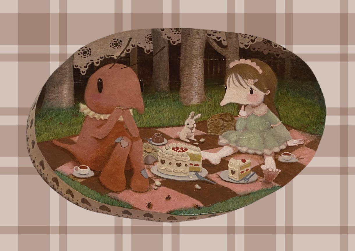 ３つのキーワードから妖精さんの空想画を描きます メルヘンな絵画をお家に飾りませんか？ イメージ6