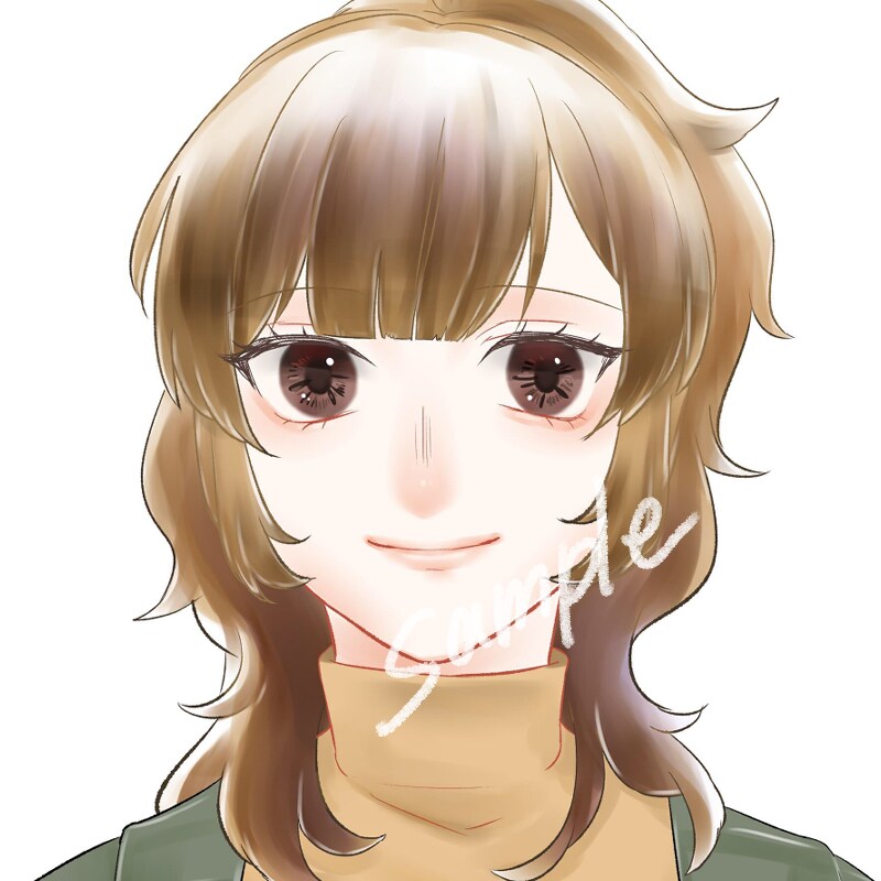 SNSなどのアイコン作成します 水彩タッチのイラストを描きます☺︎ イメージ2