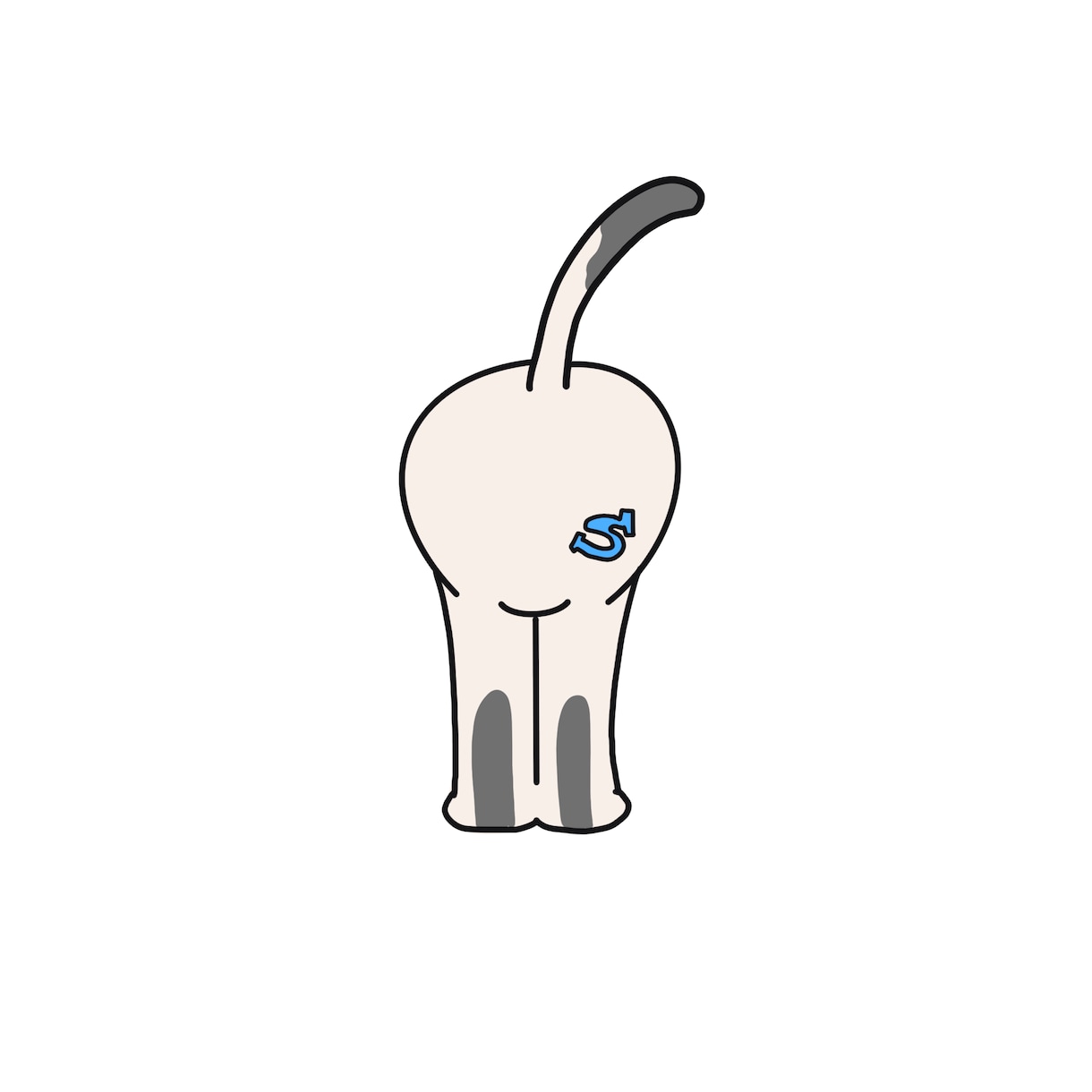 うちの子（ペット）のお尻をイラストにします うちの子（ペット）のお尻が可愛いイラストに♡ イメージ3