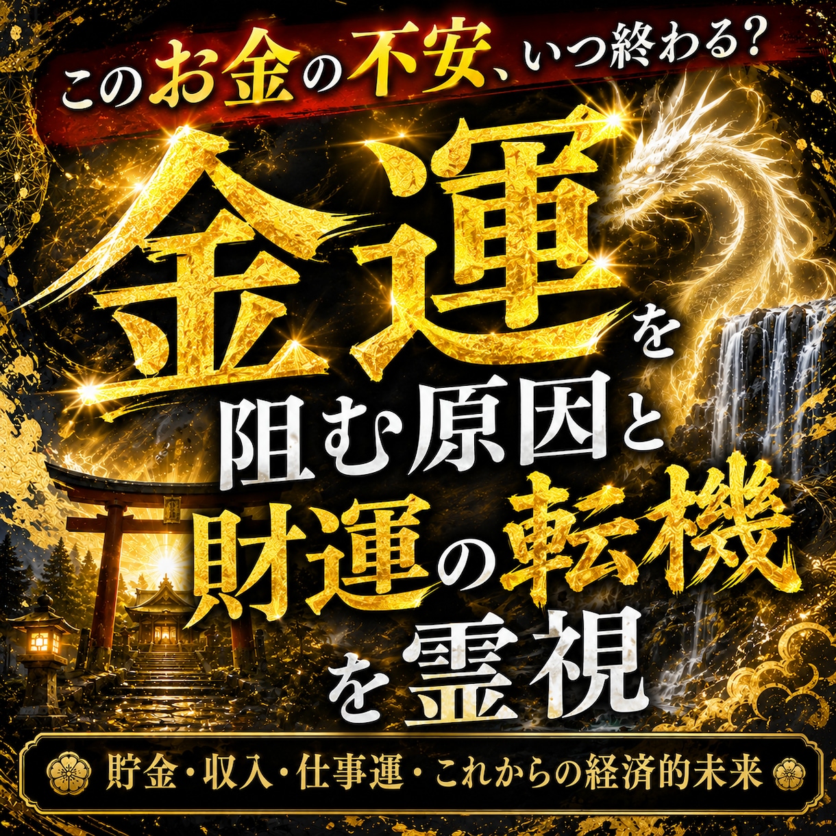 龍神霊視で金脈を紐解き、望む未来へ加速させます 白龍神が金運の停滞を洗い流す最高位の金運霊視 イメージ1