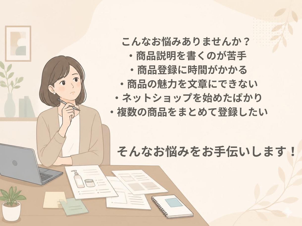 商品説明文を作成します ネットショップの魅力を伝える文章を丁寧に作成 イメージ4