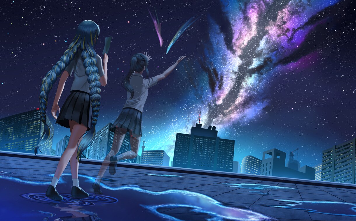 神秘的、美しい情景などを制作します 背景、風景に限らず人物も制作いたします✨ イメージ2