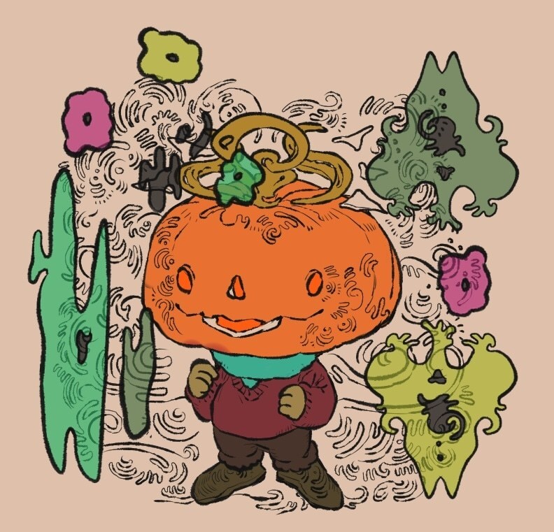 ミニキャライラスト・アイコンを製作します ハロウィンを愛する絵描きがレトロチックな作品をお描きします！ イメージ3