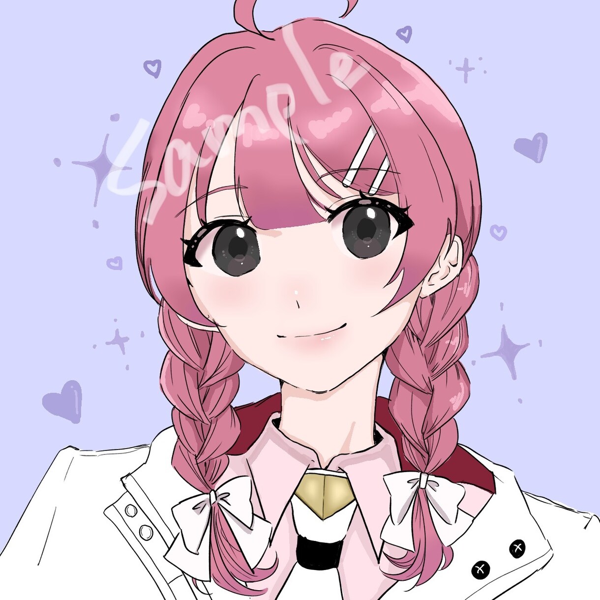 柔らかく優しい雰囲気のアイコンを描きます SNSや配信用にぴったりな胸上イラストを作成します！ イメージ2