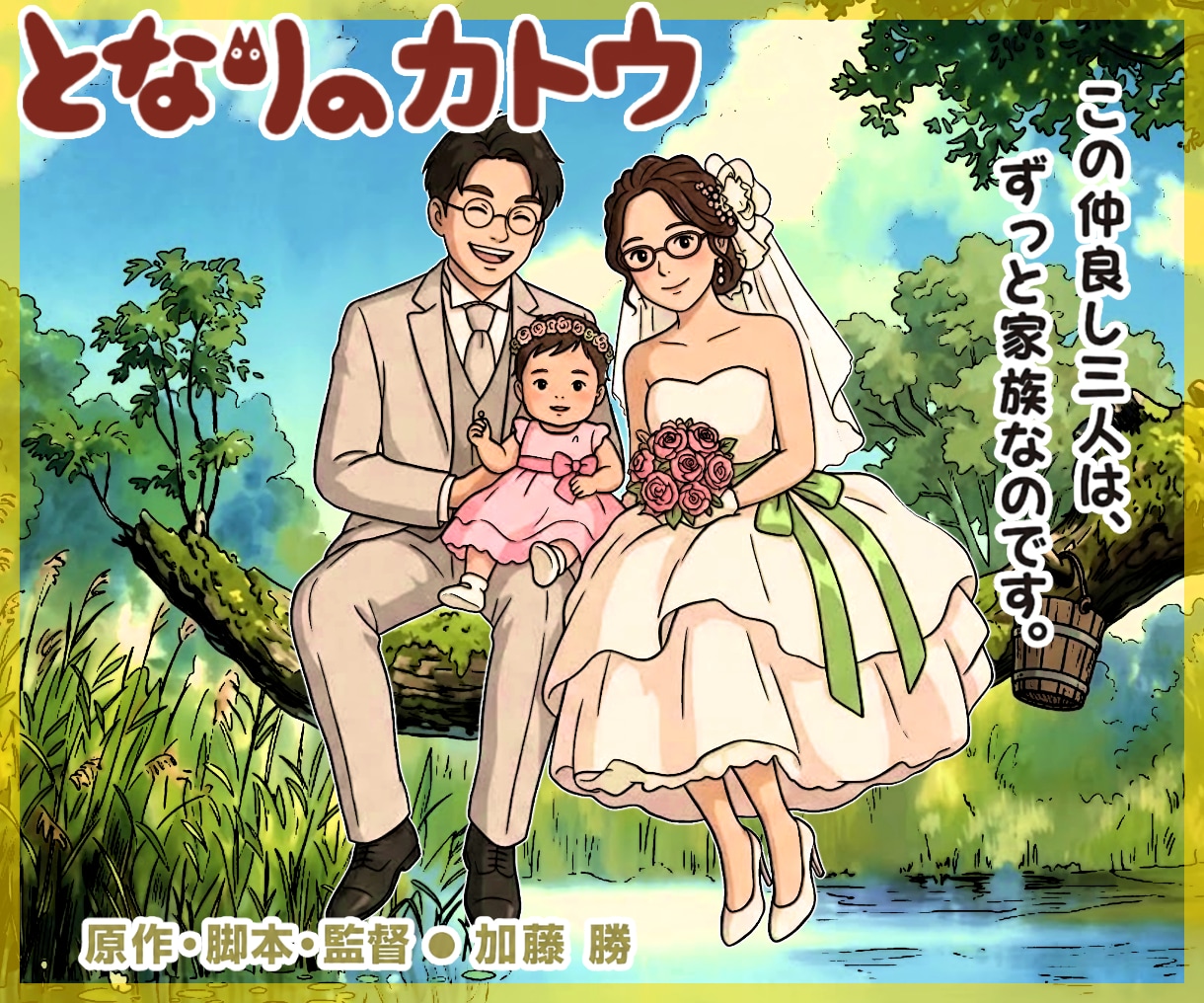 映画ポスター風の記念イラストを作成します 映画の主人公になれる、世界に一枚だけの作品 イメージ2