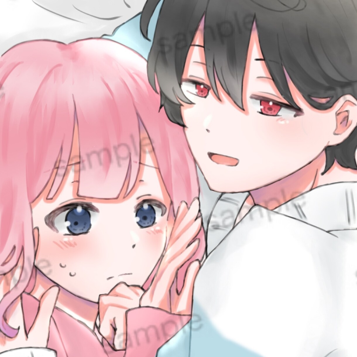 イラスト(夢絵、コテ同など)お描きします オリジナルキャラクター、推しなど… イメージ4