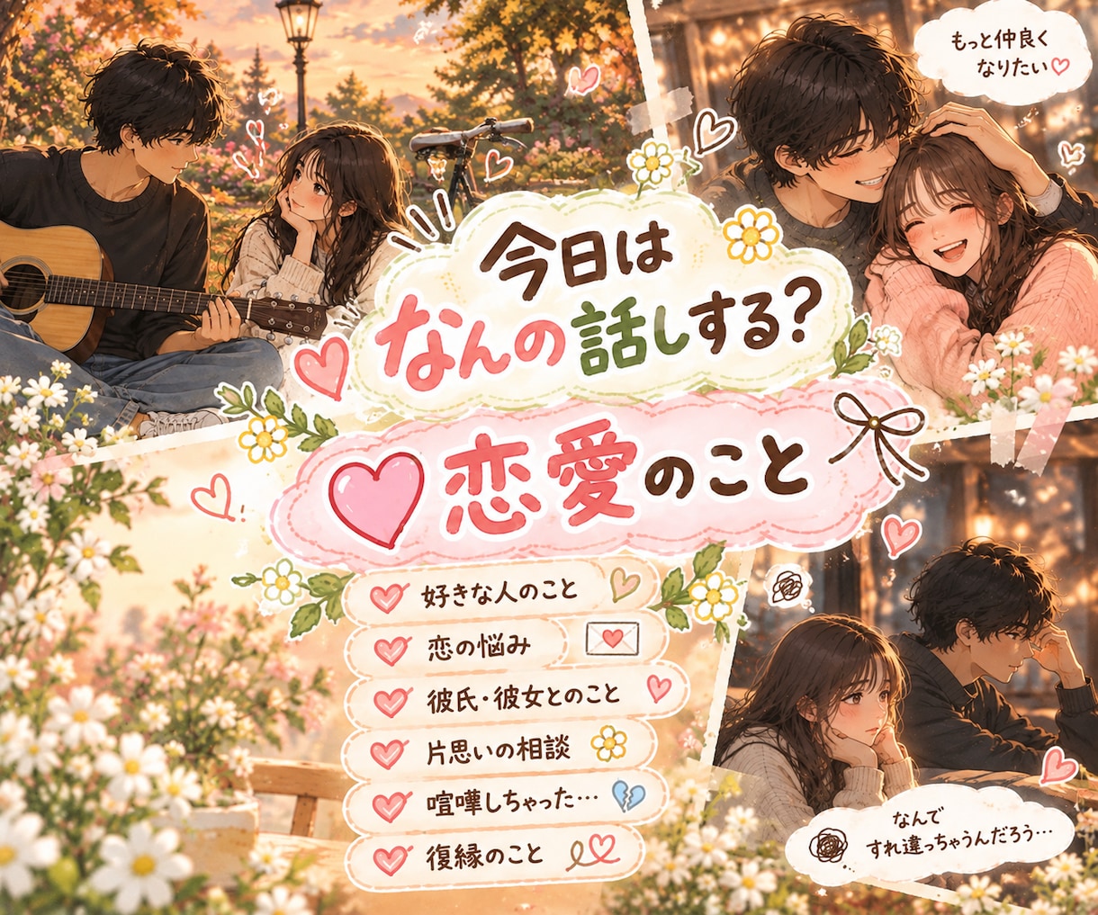 雑談チャット【120日間】パートナーになります 毎日あなたの話し相手として待ってます！なんでも話してね♪ イメージ4