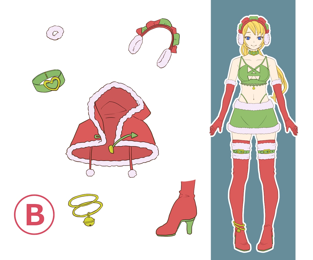 衣装【A】or【B】を着せたキャラクター描きます 12/20まで！ポーズ指定OK！商用利用OK！ イメージ5