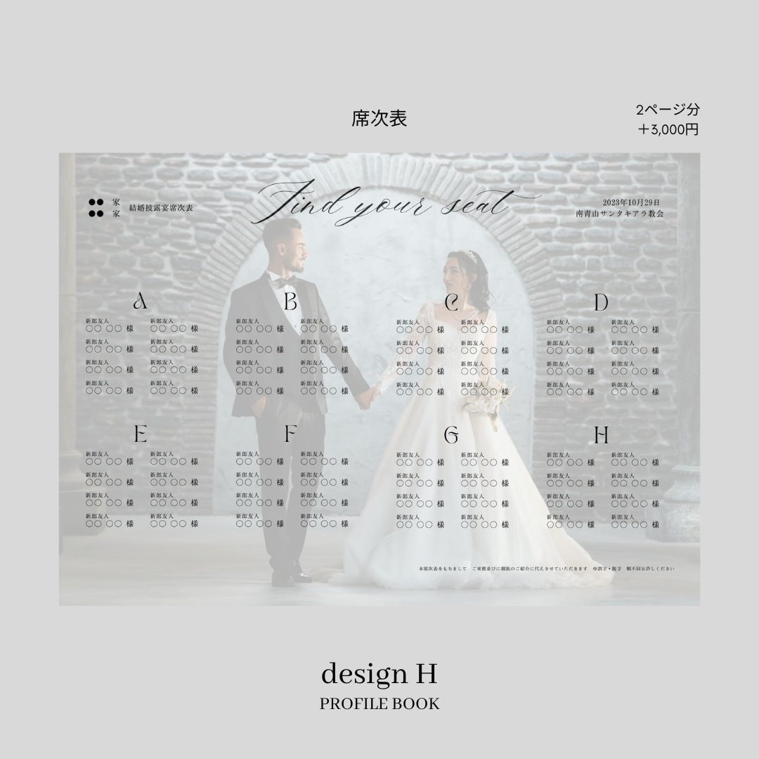 Semi　プロフィールブックを作成します 《design H》ミュシャの絵画を贅沢に使った一冊！ イメージ7