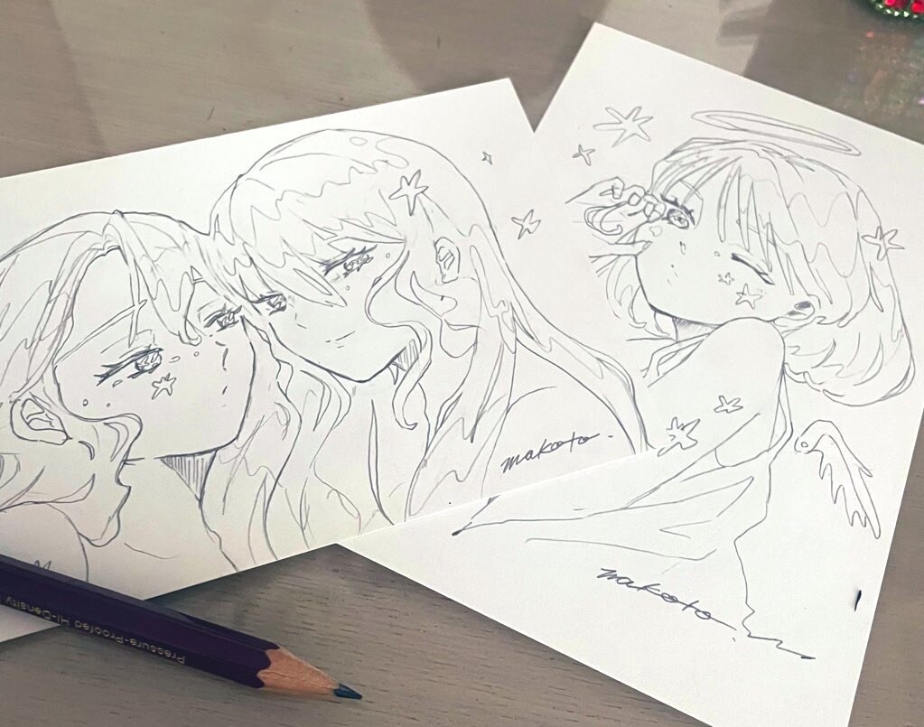 女の子のイラストを描きます プレゼント、インテリア、コレクションにいかがでしょうか。 イメージ4