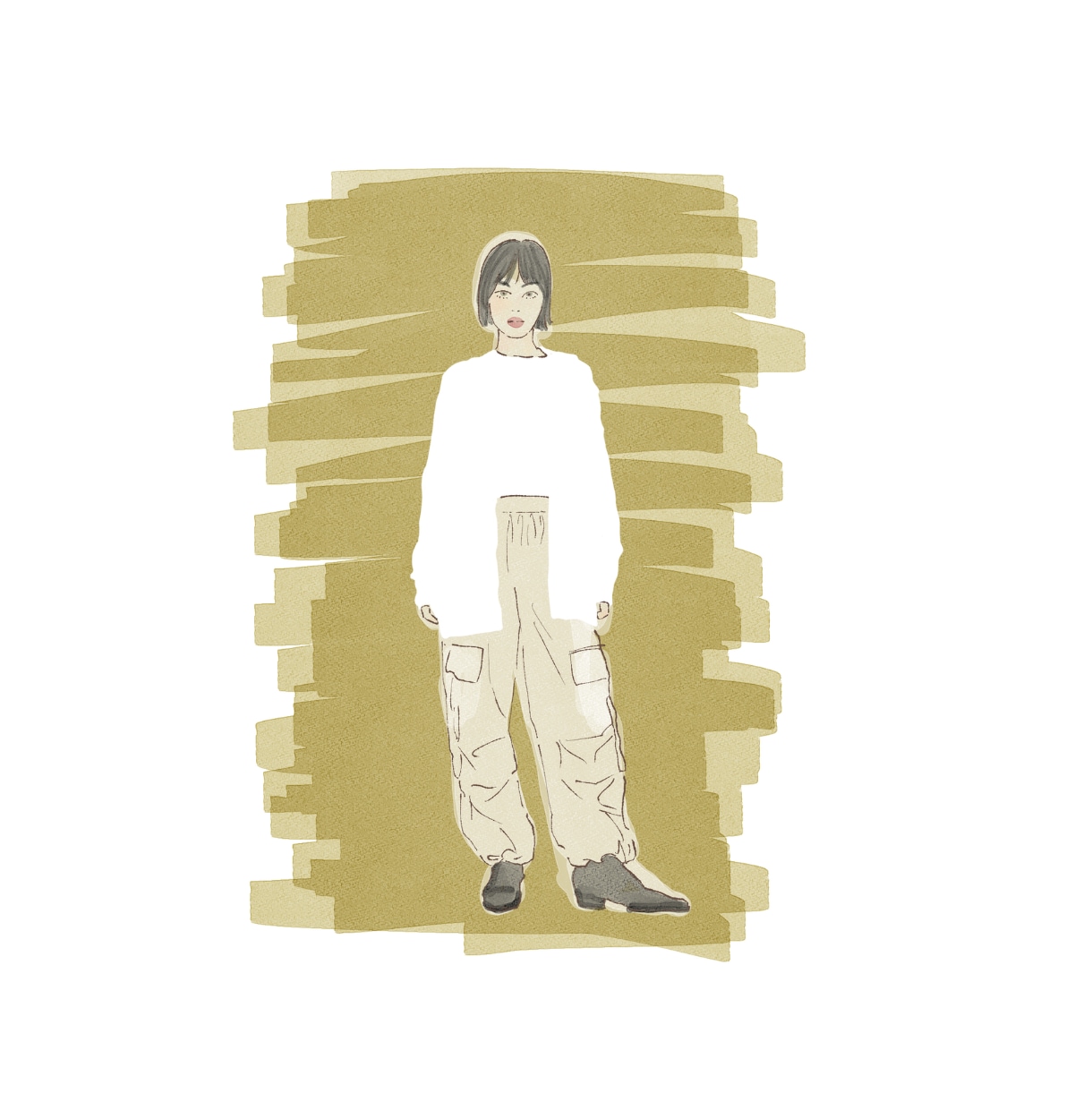 アンニュイで抜け感のあるイラスト描きます 商用OK/女性向き/オシャレデザイン向け イメージ1