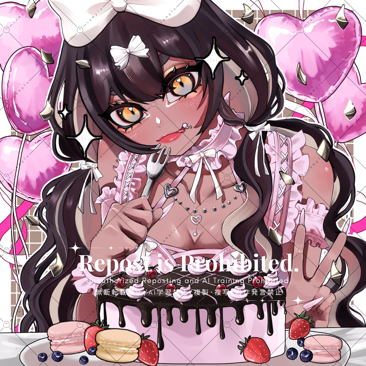 ポップで可愛い！目を引くイラスト描きます アイコン、1枚絵、MV絵や歌ってみた動画等なんでもどうぞ♪ イメージ4
