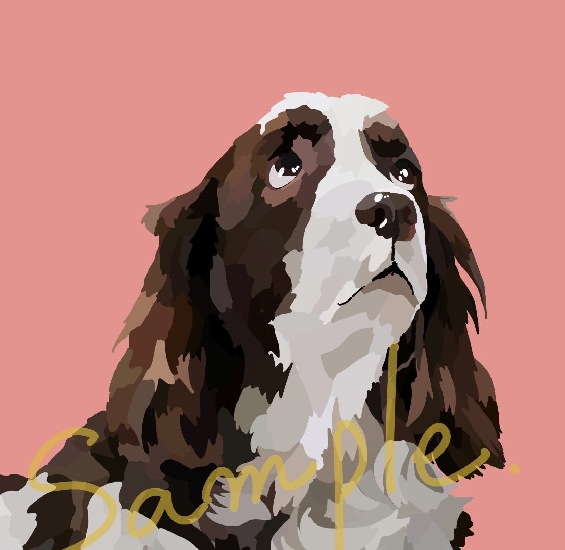 犬猫から小動物などペットをイラストで描きます SNSのアイコンやプレゼント、ロック画面、インテリアにも！ イメージ2