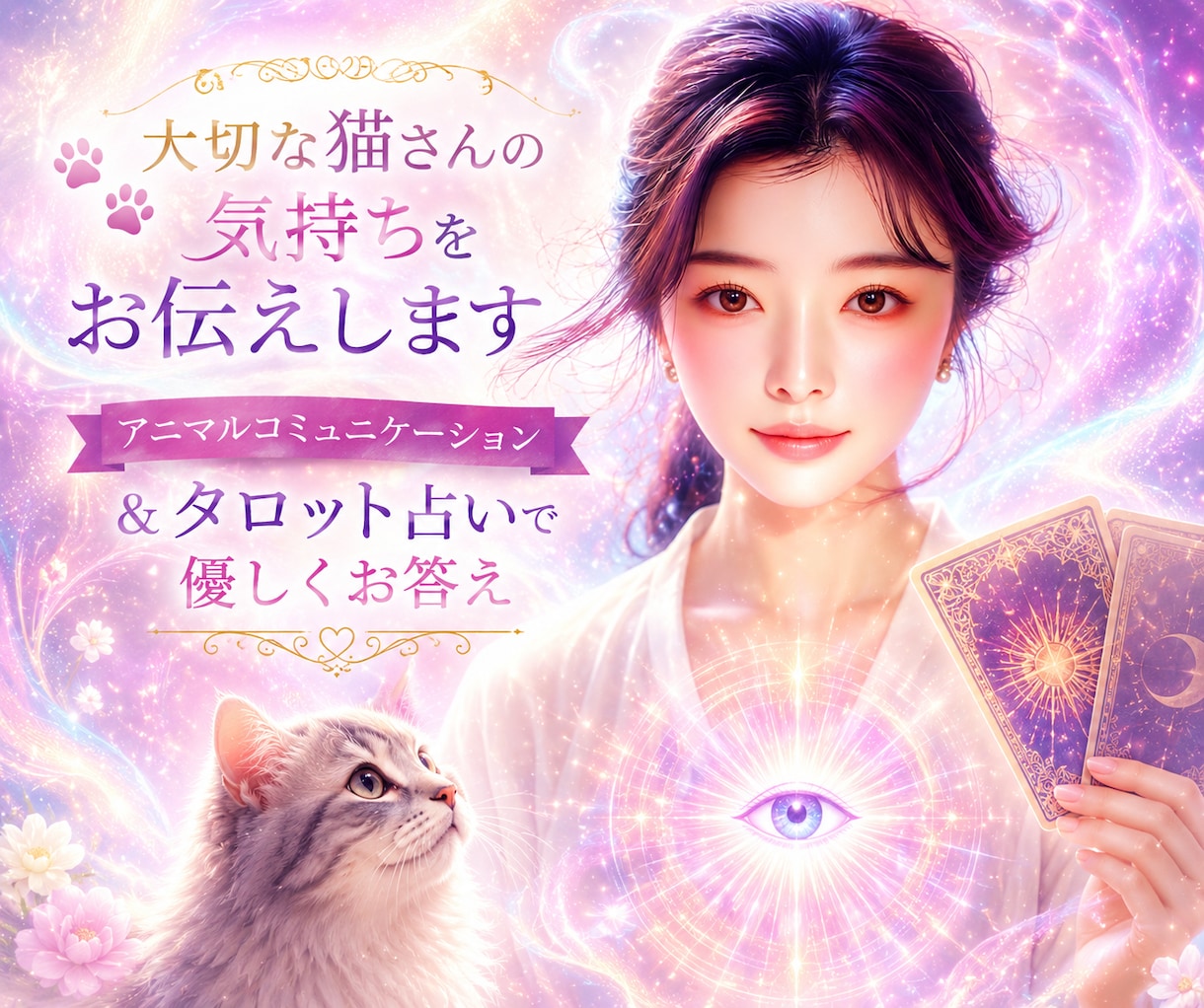 大切な猫さんの気持ちをお伝えします アニマルコミュニケーション＆タロット占いで優しくお答え イメージ1