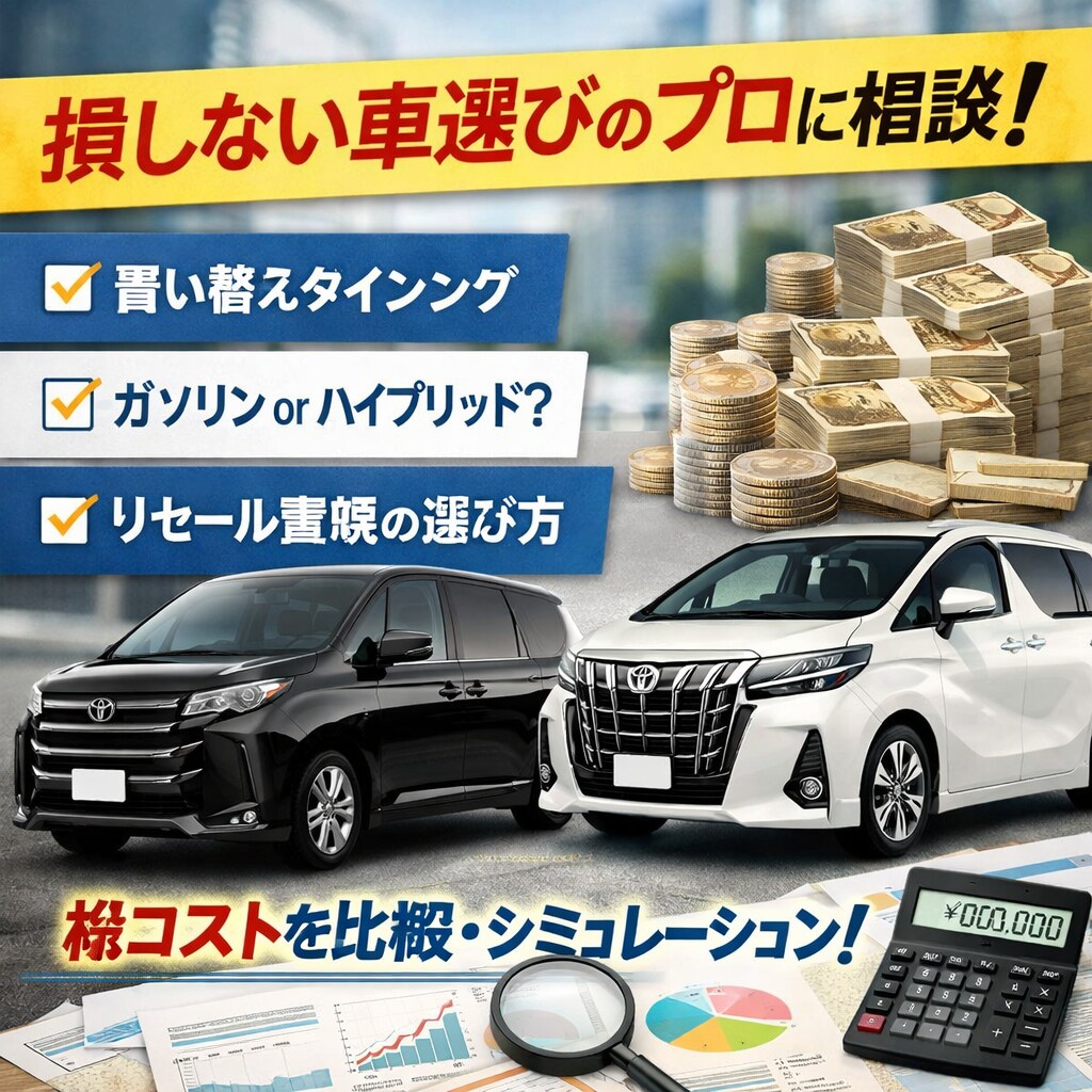 車の買い替え・損しない選び方を一緒に設計します 車の買い替えで損しない判断をサポート イメージ1