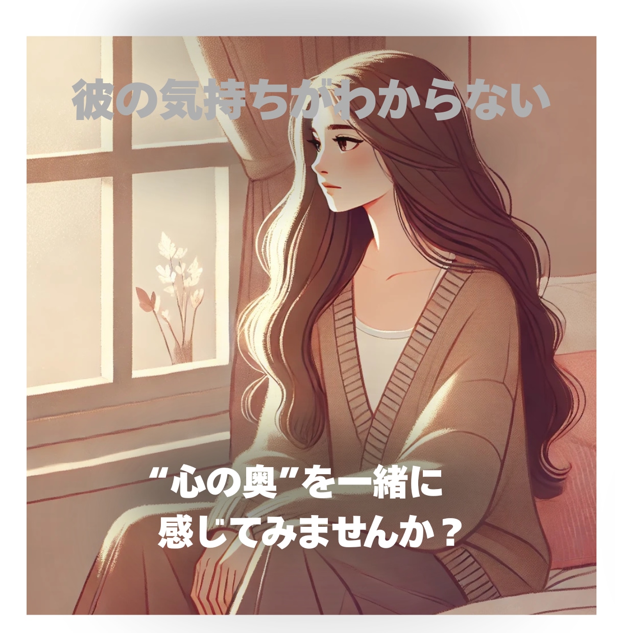 彼の気持ちが分からない♡心の奥を一緒に感じ取ります 彼の気持ちの変化を一緒に感じ取る イメージ1