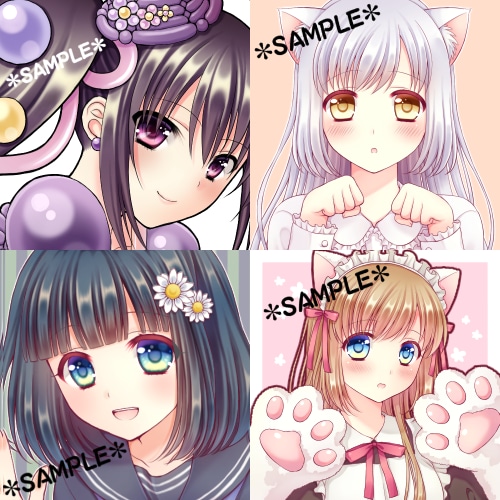 オリジナルの可愛い女の子のイラストをお描きします SNS等のあなただけの可愛い・かっこいいアイコンが欲しい方に イメージ6