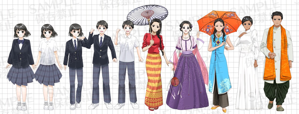 ご希望のイラスト作成いたします 人物絵、花や小物/キャラクターデザイン、衣装デザイン可 イメージ5