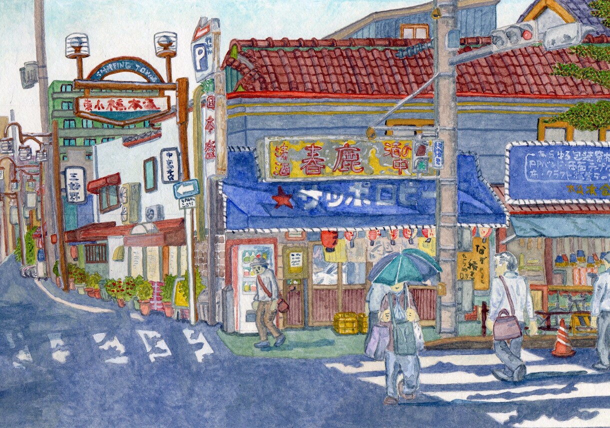 パンフレットフリーペーパーのイラストを作成します 透明水彩を使った手描きイラスト イメージ6
