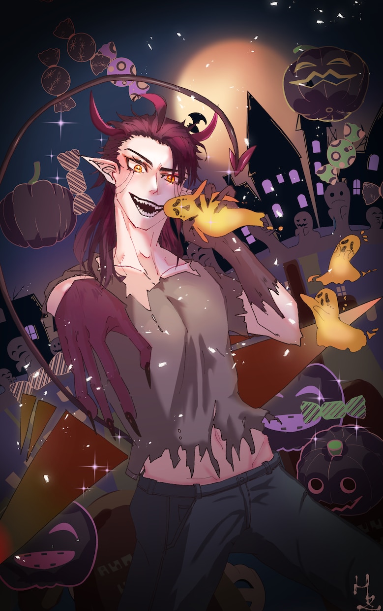 オリジナルキャラクターのイラスト描きます あなたのキャアラクターで一枚絵を作成します！人外もご相談可能 イメージ2
