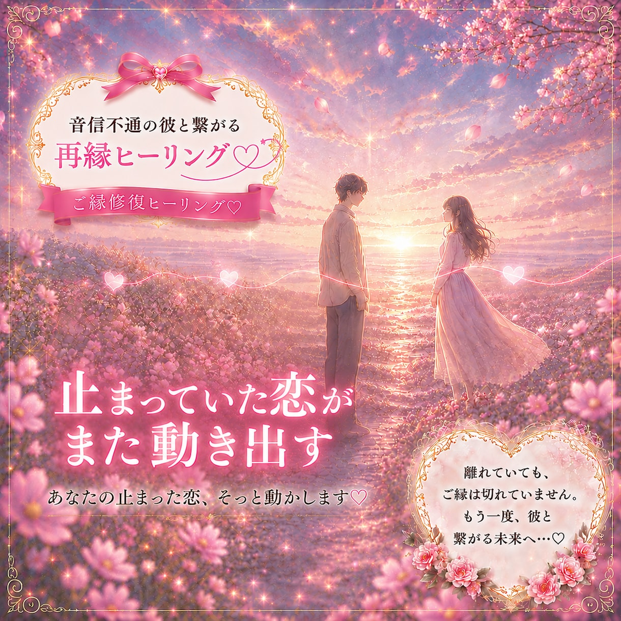 音信不通の彼と再びつながる再縁ヒーリングいたします あなたの止まった恋、動かします イメージ1