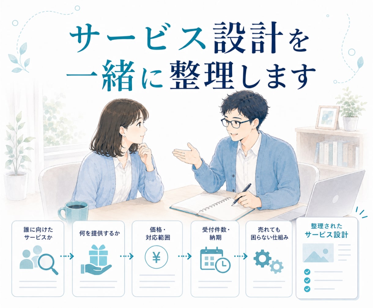 ココナラ出品の悩みと改善点を一緒に整理します サービス設計⌨集客⛹️‍♂️働き方⏰数字の見方まで対応 イメージ4