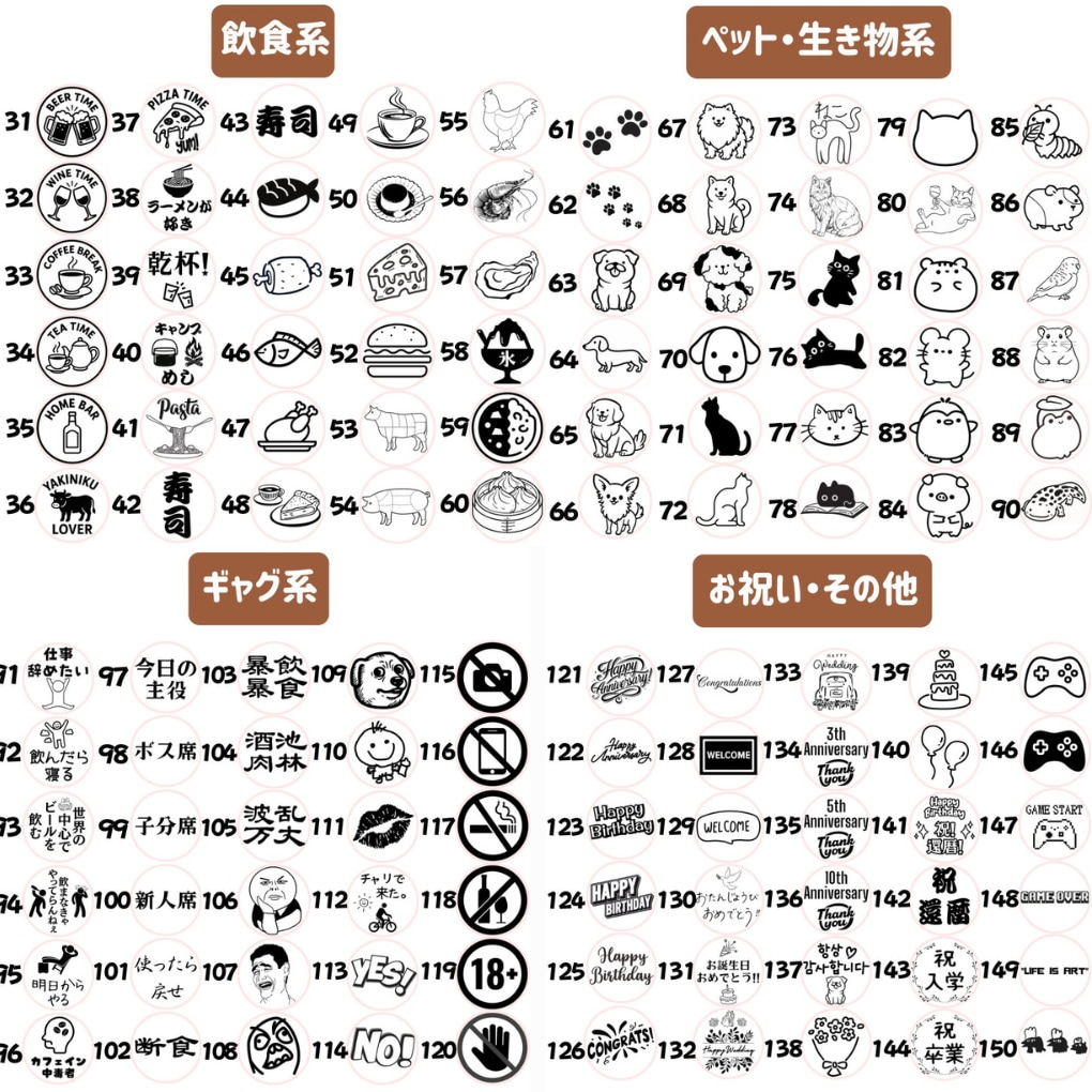 送料無料【５枚５００円！】コルクコースター作ります ・オリジナルコースター・両面印刷・デザイン自由・丸型・四角型 イメージ10