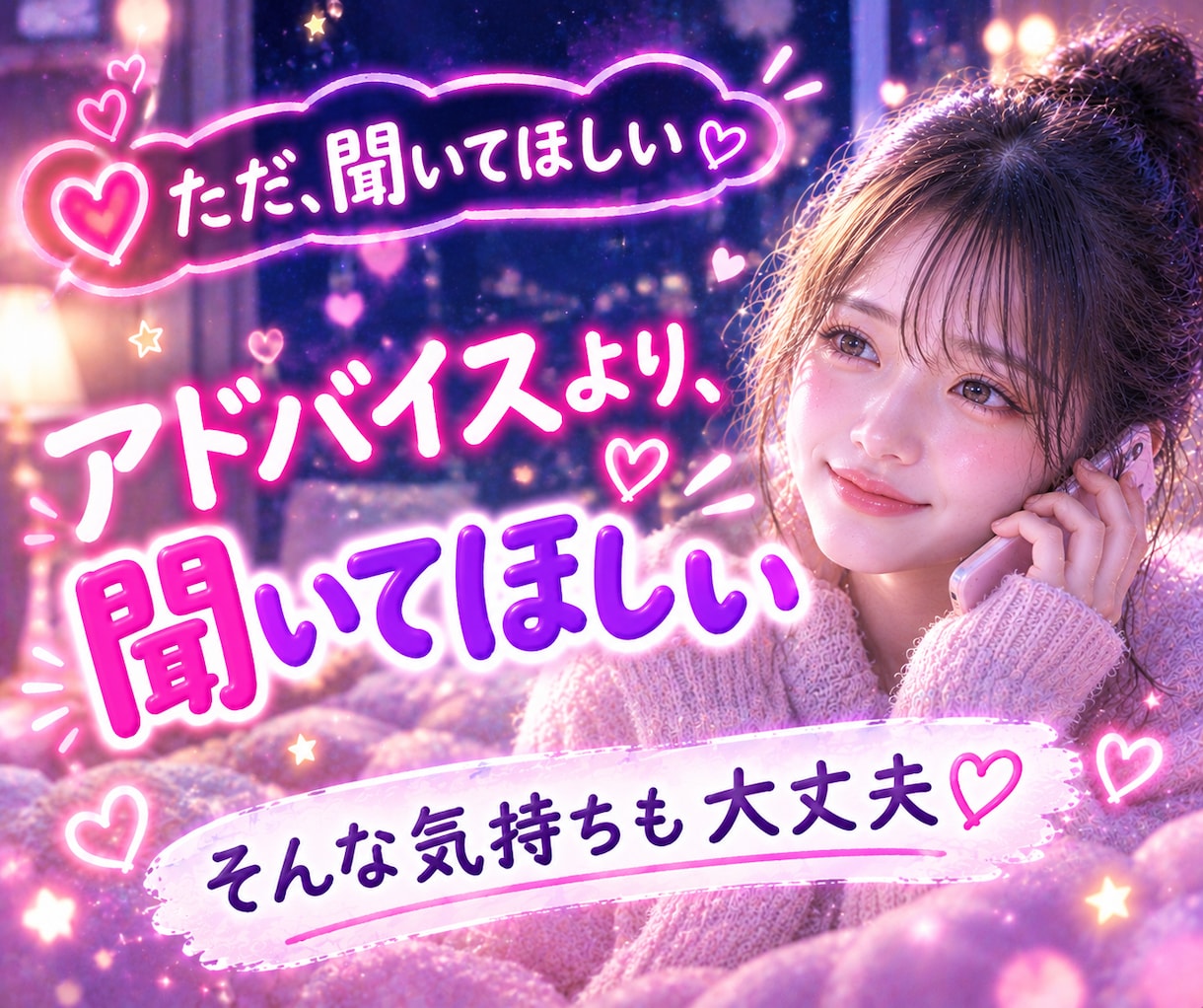 今すぐ泣きたいあなたの気持ちを優しく包み込みます 恋愛相談/人間関係/愚痴/不安/孤独/泣きたい夜/ストレス イメージ7