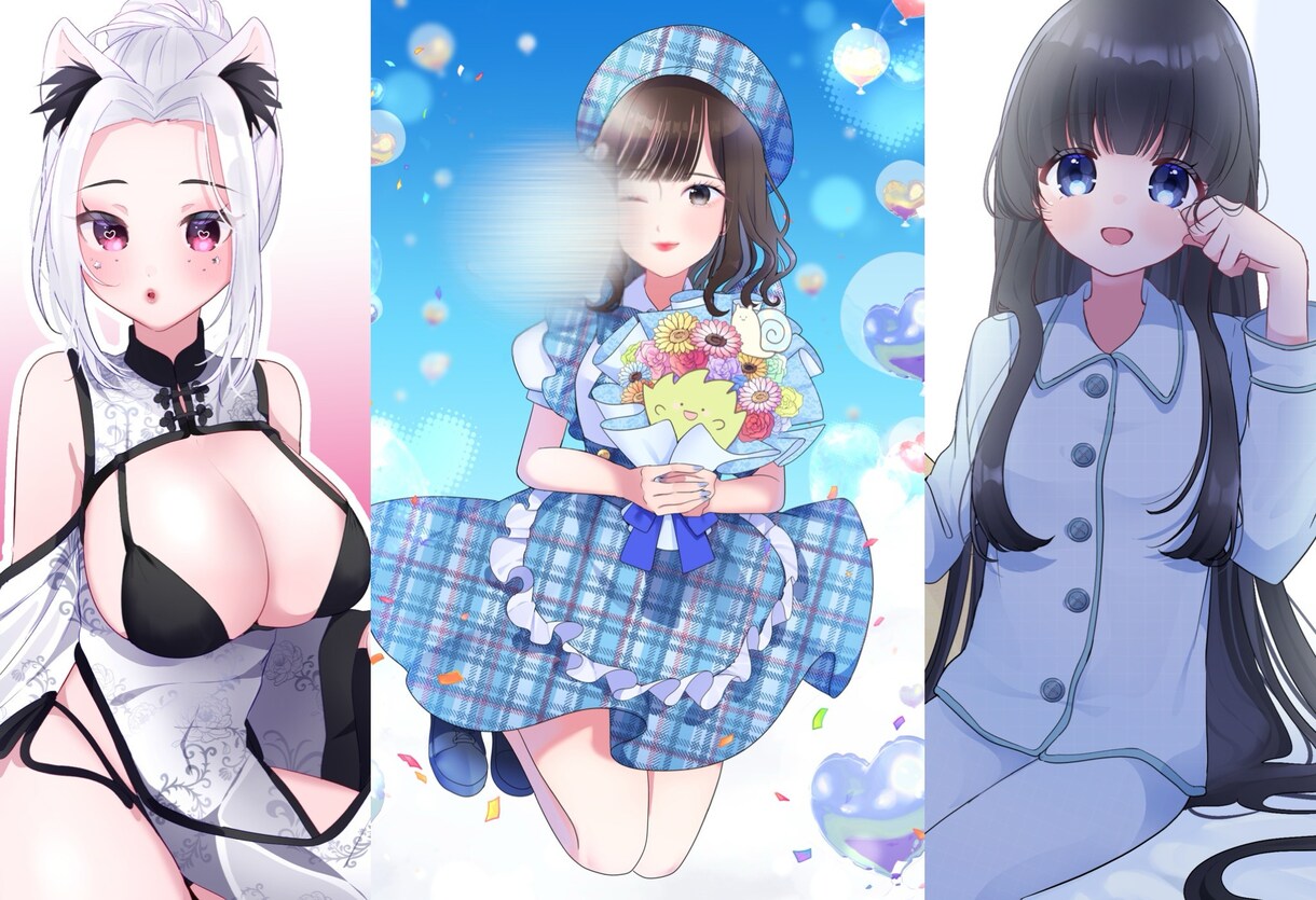 多用途イラストお描きします 1枚絵.グッズ.オリジナル.立ち絵.動画用サムネイルなど イメージ6