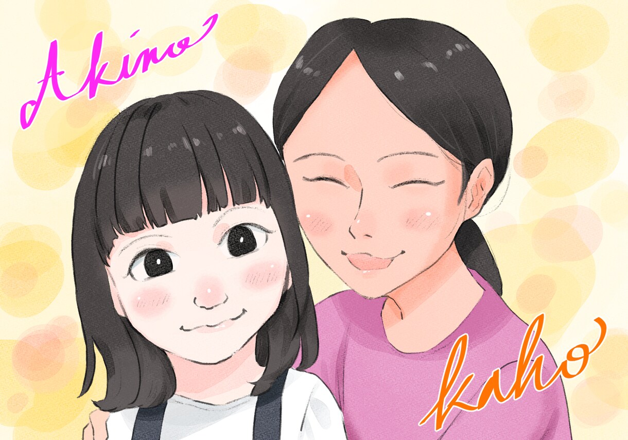 大量購入可！優しい雰囲気の似顔絵描きます 子供からお年寄り、ペットまで。大人数も対応します。 イメージ9