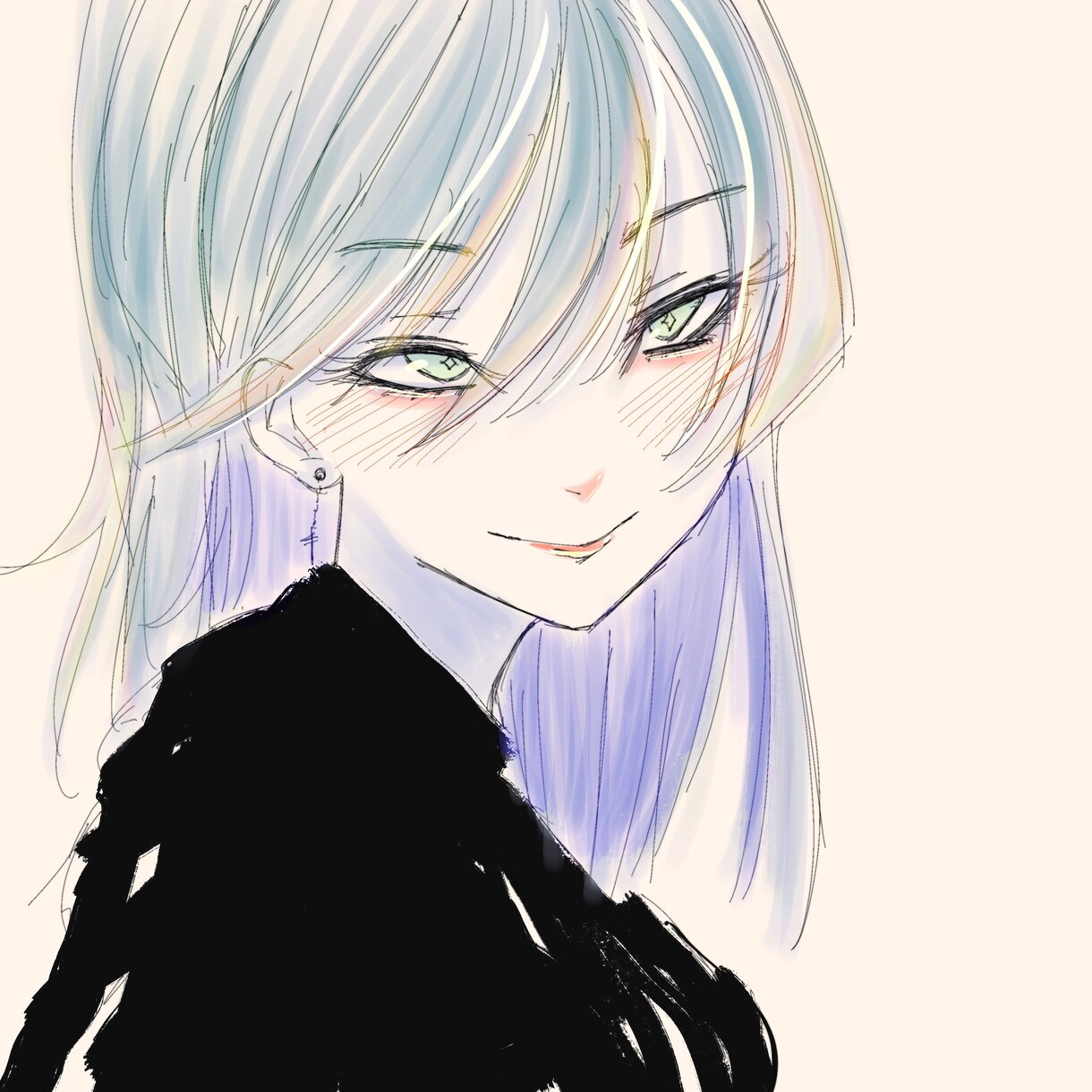 メンヘラや姫カット地雷系アイコンや似顔絵等描きます SNSのアイコン等で見栄えのある絵をお描きします。 イメージ5