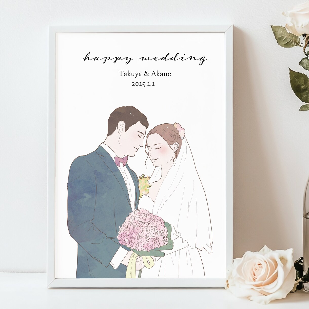 シンプルでやさしいタッチの似顔絵描きます ◎結婚式や誕生日などの記念日に◎家族・子供・赤ちゃん・ペット イメージ3