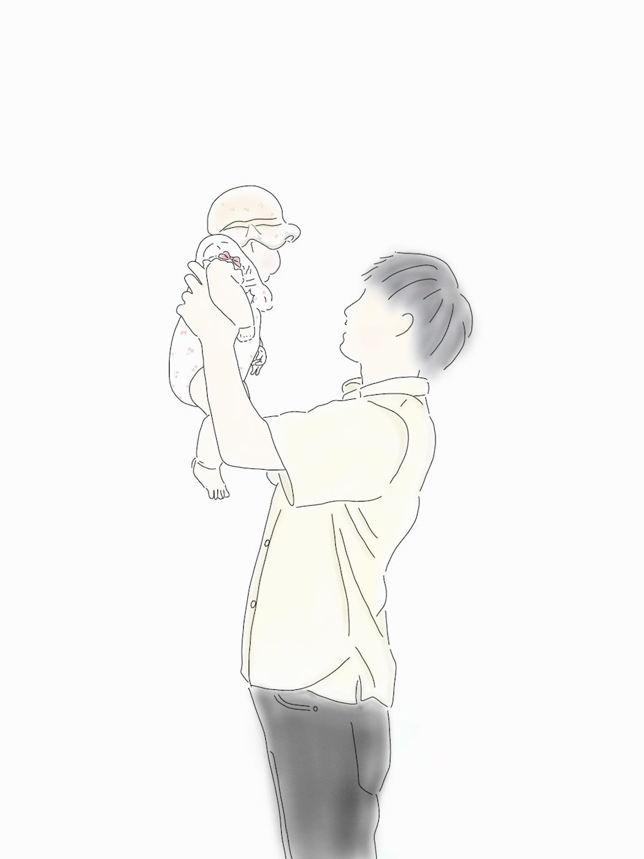 ゆるふわでほんのりカラーの似顔絵をお描きします 雰囲気ある優しいタッチで描く似顔絵イラストです。 イメージ3