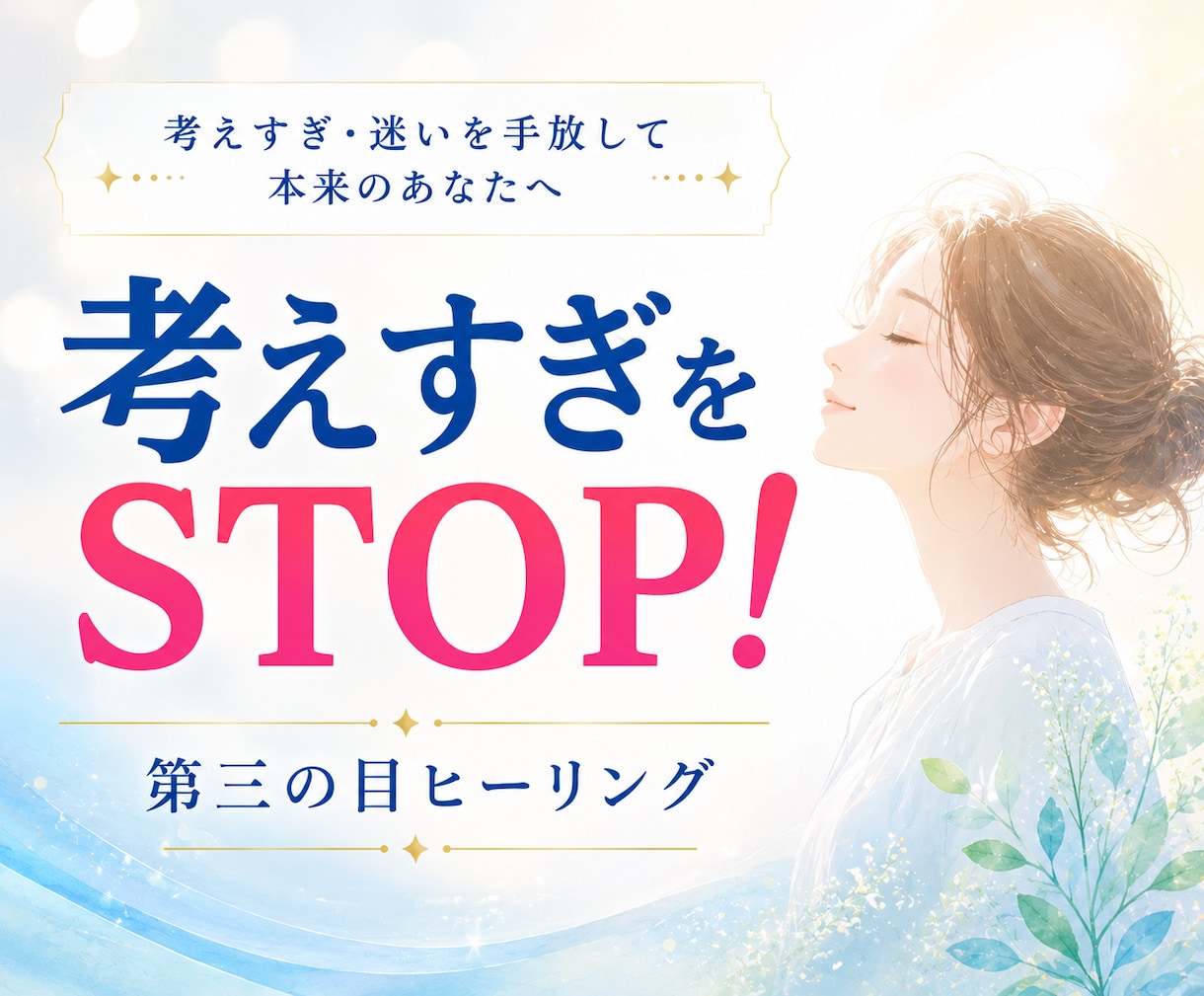 考えすぎ・迷いを鎮める第3の目ヒーリングします モヤモヤ・迷い・人疲れを減らし 自分の感覚を信頼できるように イメージ2