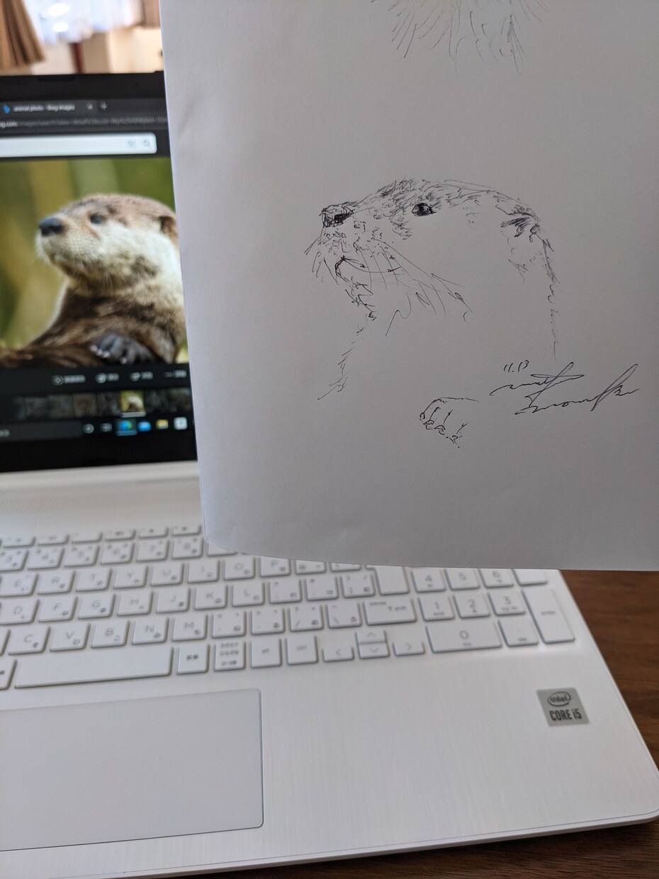 ペットの絵描きます ボールペンを使って描きます白と黒であらわす”生”を。 イメージ4