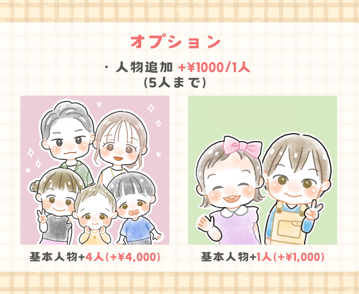 ほんのり似てる♪似顔絵アイコン描きます ふんわり可愛い、ほんのり似ている似顔絵アイコン制作します！ イメージ4