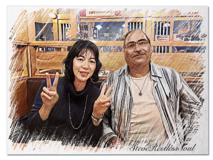 似顔絵・ペット・車やバイクの色鉛筆画作成します 写真を優しいタッチの色鉛筆画にいたします。文字入れも料金内◎ イメージ10