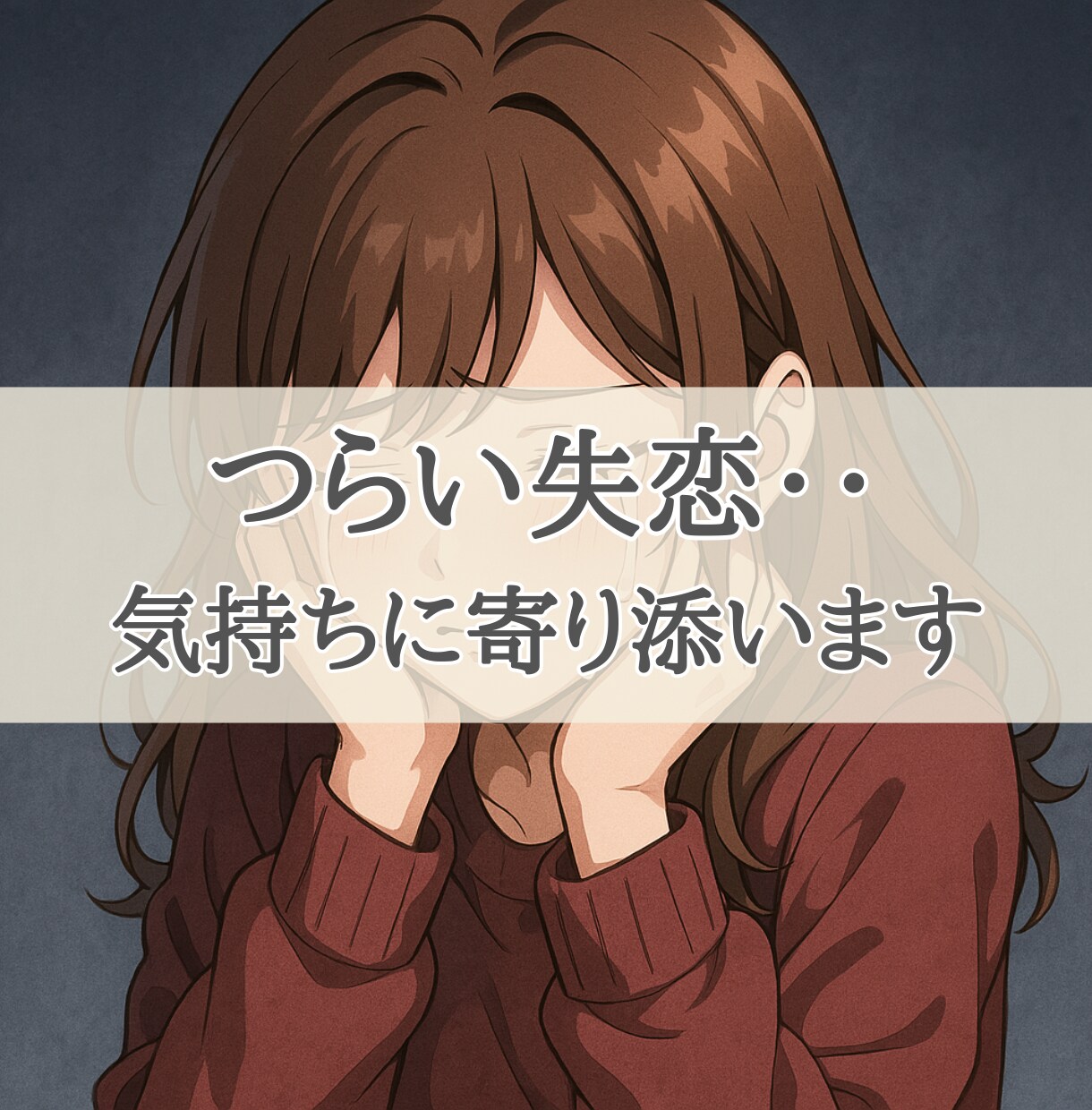 辛い失恋から前に進む為に、心の彼氏が寄り添います 話聞いてほしい、恋愛相談、癒し、恋愛悩み、彼氏っぽい存在 イメージ1