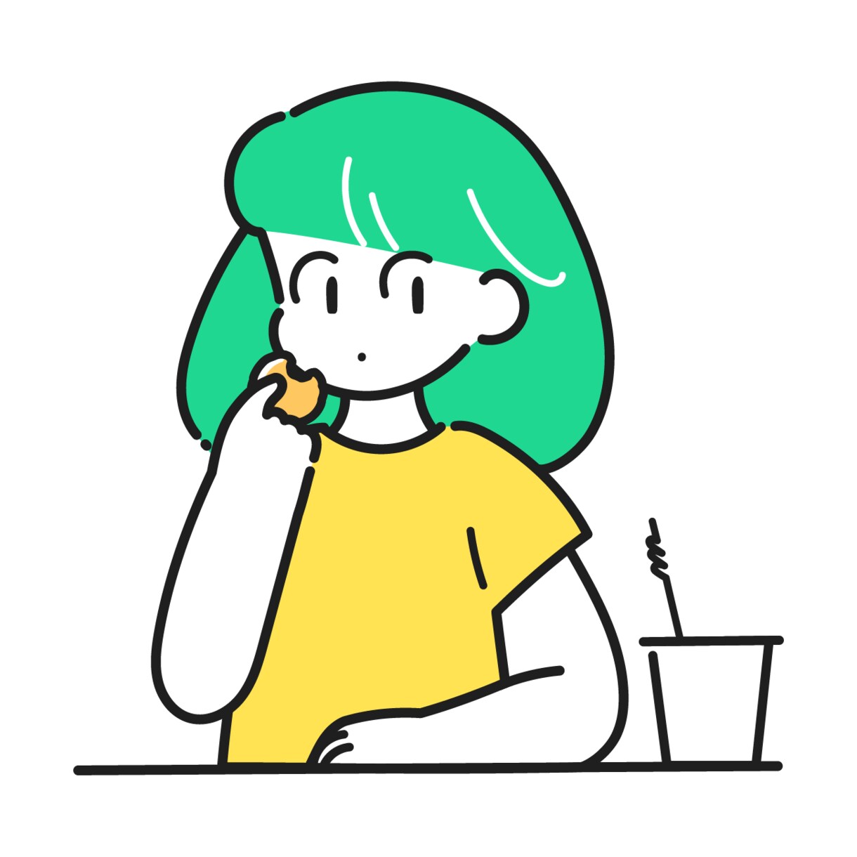 おしゃれポップでかわいいイラスト描きます ビジネス、SNS、挿絵に♡ワンポイントのオリジナルイラスト♡ イメージ1