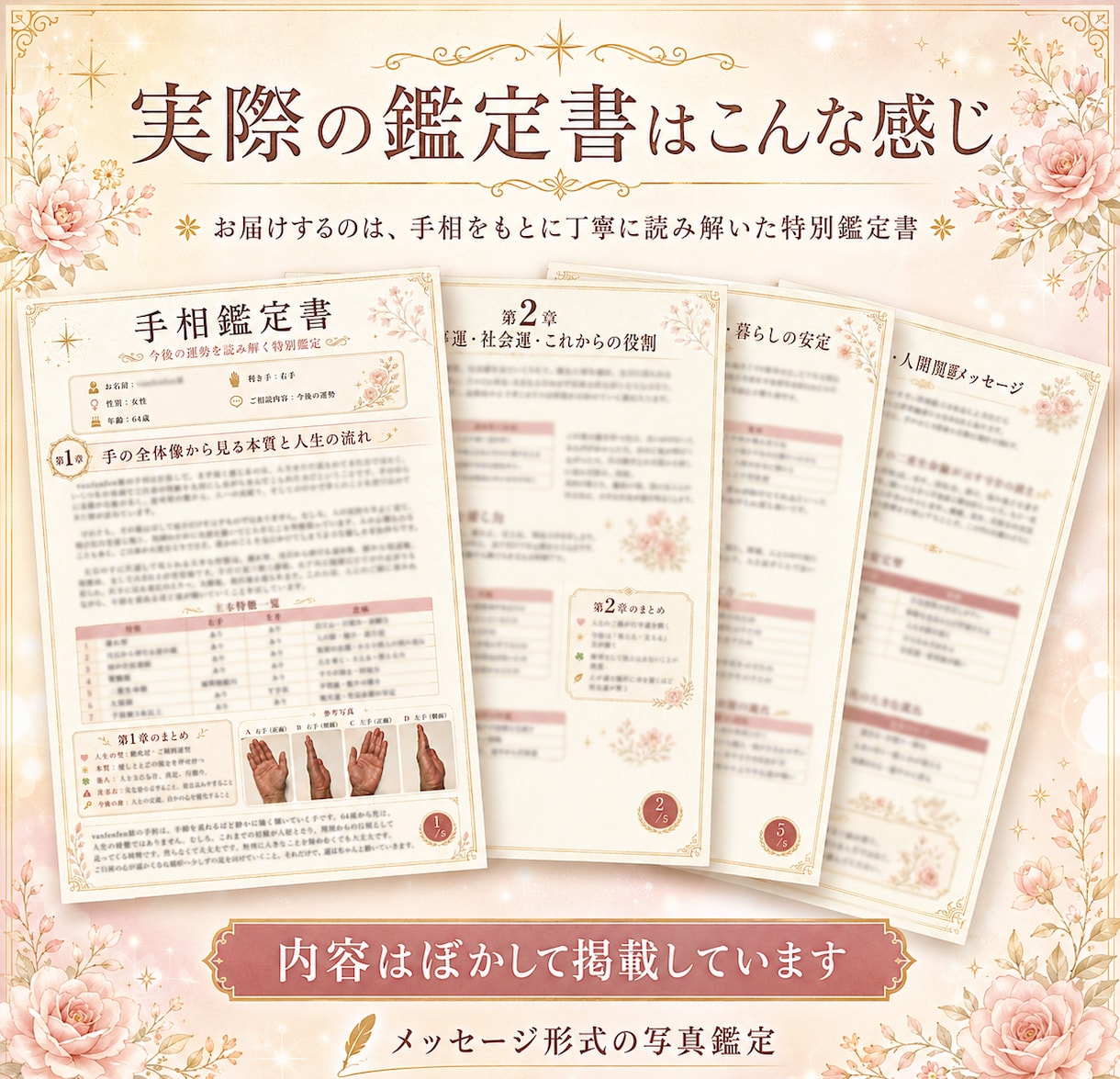 24h納品✨1万文字の詳細な手相鑑定書を作成します あなたの手相から未来を予測し、人生好転のアドバイスをお届け✨ イメージ3