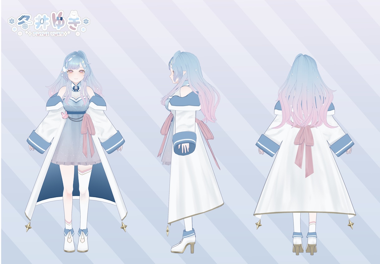 Vtuber等にフルスクラッチ３Dモデル制作します MMD対応可能・1枚絵からでもOK！ イメージ7