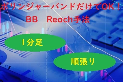 バイナリーオプション★ボリバンだけの手法教えます 在宅副業★ボリンジャーバンドだけを使ったBB　Reach手法 イメージ1