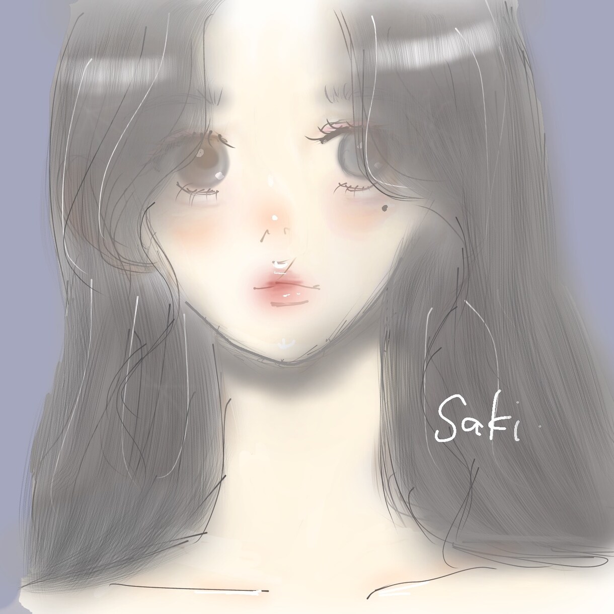 SNSのアイコンや似顔絵を描きます ふんわりとしていますが、凛としているようなイラストです。 イメージ2